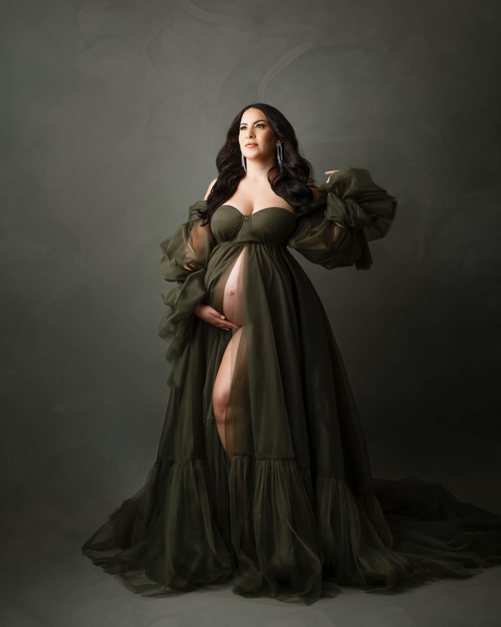 Maternity Photoshoot Dallas Tx Studio Portrait 1