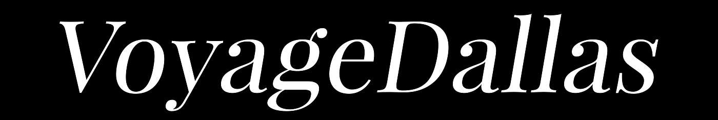 Publication logo of VoyageDallas featuring DFW maternity photographer Lily Hayes Photography